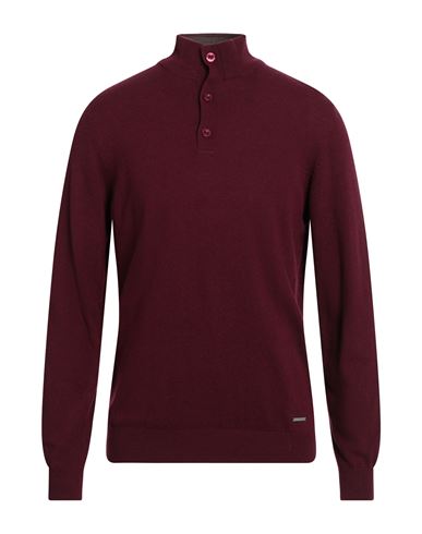 Why Not Brand Man Turtleneck Burgundy Size Xxl Wool, Viscose, Nylon, Cashmere