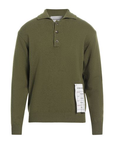 AMARANTO AMARANTO MAN SWEATER MILITARY GREEN SIZE XL WOOL, CASHMERE 