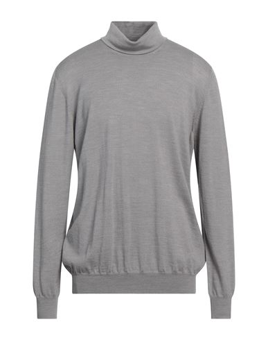 Lardini Man Turtleneck Grey Size 46 Wool In Gray
