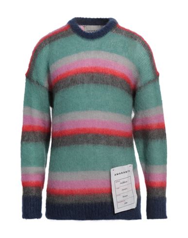 AMARANTO AMARANTO MAN SWEATER SAGE GREEN SIZE XL MOHAIR WOOL, POLYAMIDE, WOOL 