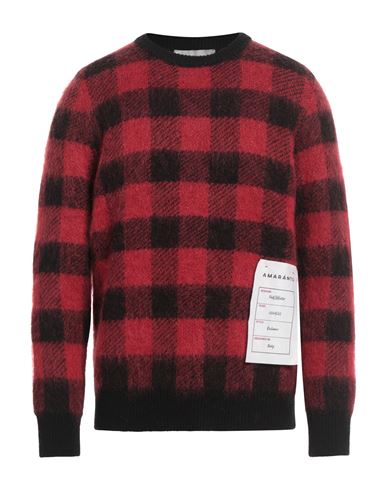 AMARANTO AMARANTO MAN SWEATER BRICK SIZE XXL WOOL, CASHMERE, MOHAIR WOOL, POLYAMIDE 