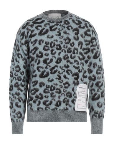 Amaranto Man Sweater Sky Blue Size Xl Wool, Cashmere, Mohair Wool, Polyamide