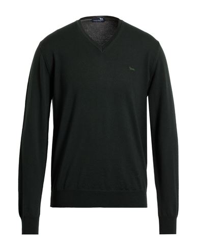 Harmont & Blaine Man Sweater Dark Green Size Xxl Wool In Green