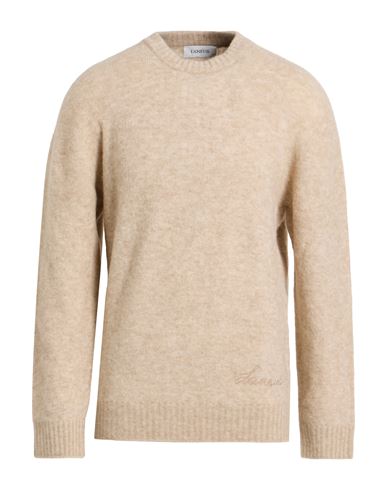 Laneus Man Sweater Sand Size 44 Baby Alpaca Wool, Polyamide, Virgin Wool