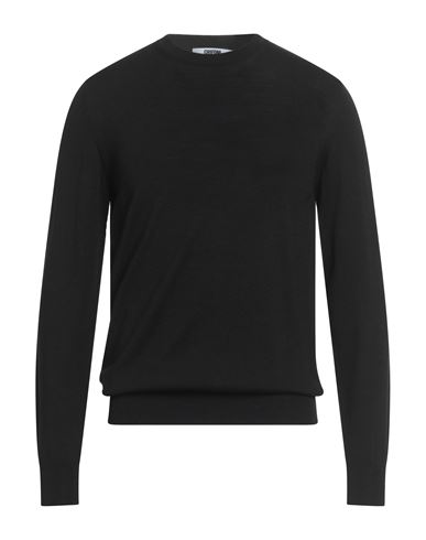 Grifoni Man Sweater Black Size 40 Virgin Wool In Black