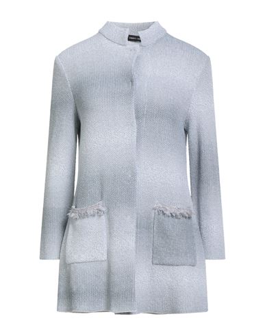 Anneclaire Woman Cardigan Light Grey Size 6 Cotton, Polyamide In Gray