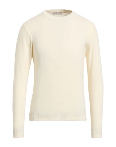 Wool & Co Man Sweater Ivory Size Xl Wool, Polyamide In White