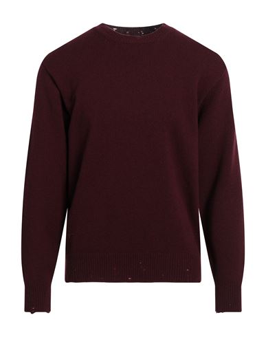 AMARANTO AMARANTO MAN SWEATER PLUM SIZE L WOOL, CASHMERE 