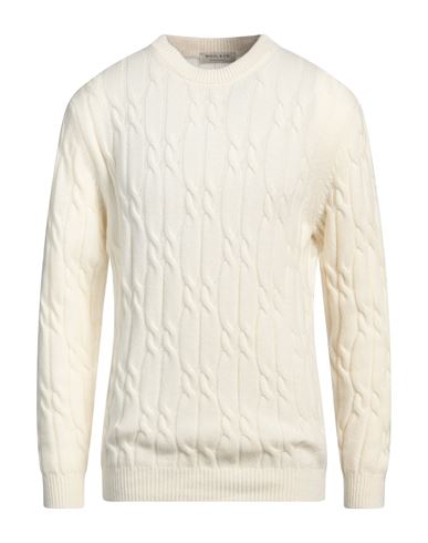 Wool & Co Man Sweater White Size Xxl Wool, Polyamide