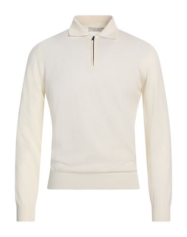 Filippo De Laurentiis Man Sweater Ivory Size 44 Merino Wool