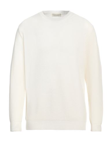 Filippo De Laurentiis Man Sweater Ivory Size 44 Merino Wool