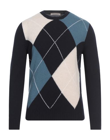 La Fileria Man Sweater Midnight Blue Size 46 Virgin Wool