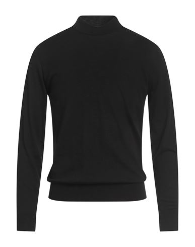 Eynesse Man Turtleneck Black Size 40 Merino Wool, Silk, Cashmere