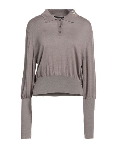 Shop Simone Rocha Woman Sweater Taupe Size L Merino Wool, Silk