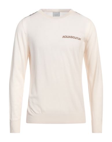 AQUASCUTUM ACTIVE AQUASCUTUM ACTIVE MAN SWEATER CREAM SIZE XL WOOL 