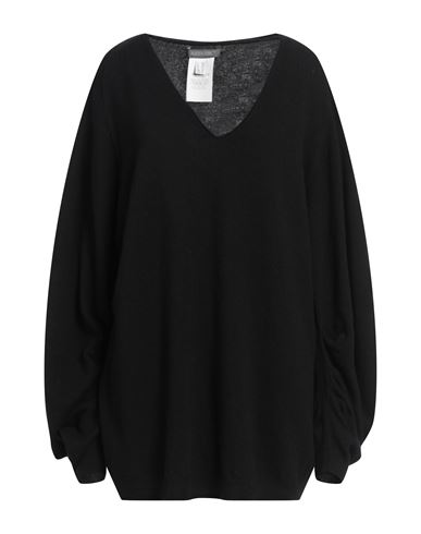 Alberta Ferretti Woman Sweater Black Size 12 Virgin Wool, Cashmere In Black