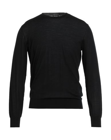 Zegna High Performance Man Sweater Black Size 44 Wool In Black