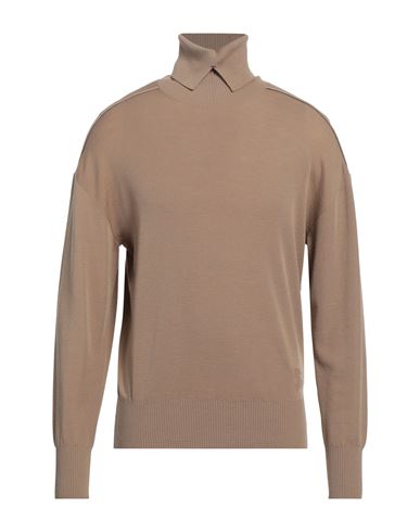 Burberry Prorsum Man Turtleneck Camel Size L Wool
