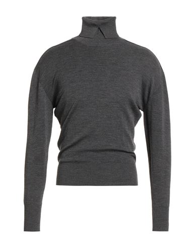 Burberry Prorsum Man Turtleneck Charcoal Size L Wool In Gray