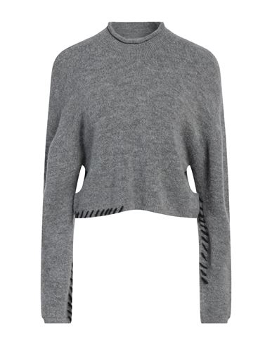 Gaelle Paris Gaëlle Paris Woman Turtleneck Grey Size 1 Acrylic, Polyamide, Polyester, Wool, Viscose In Gray