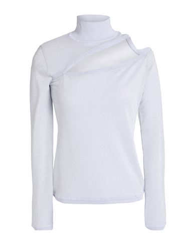 Patrizia Pepe Woman Turtleneck Light Grey Size 0 Viscose, Polyester, Polyamide, Elastane