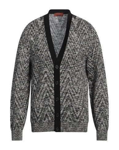 Missoni Man Cardigan Black Size Xl Wool