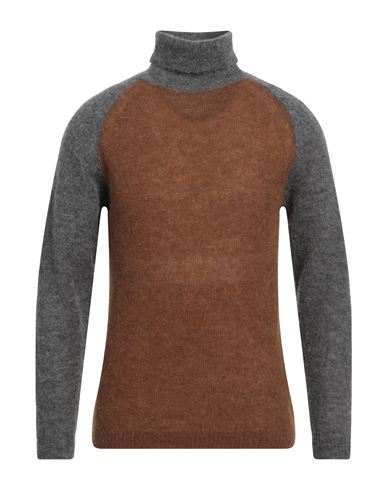 Sun House Man Turtleneck Khaki Size Xl Alpaca Wool, Polyamide, Wool
