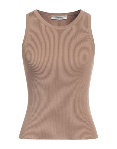 S Max Mara ' Woman Tank Top Camel Size S Cotton In Beige