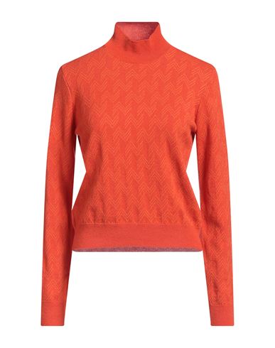 Shop Missoni Woman Turtleneck Tomato Red Size Xl Wool, Cashmere