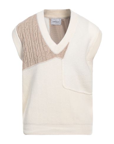 Atomofactory Man Sweater White Size L Wool, Polyamide, Virgin Wool, Cashmere
