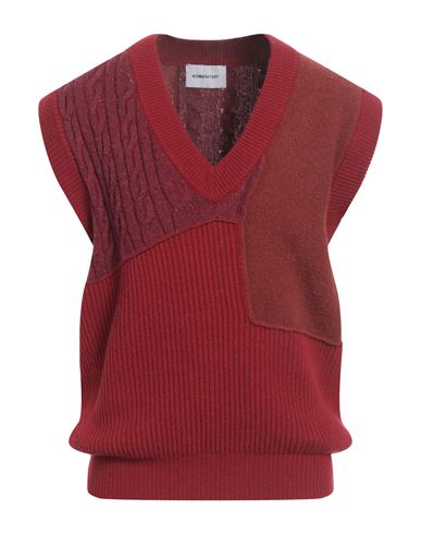 Atomofactory Man Sweater Red Size L Wool, Polyamide, Virgin Wool, Cashmere