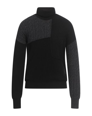 ATOMOFACTORY ATOMOFACTORY MAN TURTLENECK BLACK SIZE M WOOL, POLYAMIDE, VIRGIN WOOL, CASHMERE 