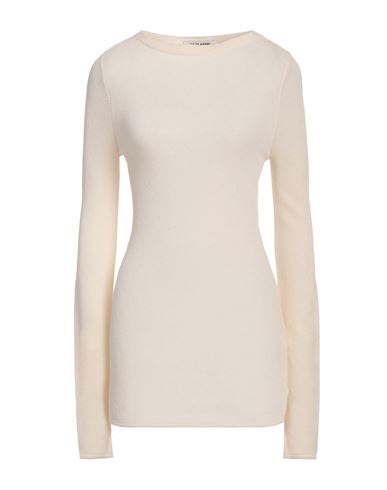 Low Classic Woman Sweater Ivory Size M Acrylic, Cotton, Nylon In White