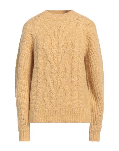 Isabel Marant Woman Sweater Sand Size 10 Alpaca Wool, Acrylic, Cotton, Polyamide In Beige