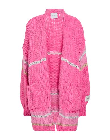 Gaelle Paris Gaëlle Paris Woman Cardigan Fuchsia Size 1 Acrylic, Polyamide, Viscose, Wool