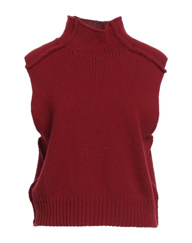Roberto Collina Woman Turtleneck Brick Size L Merino Wool, Cashmere