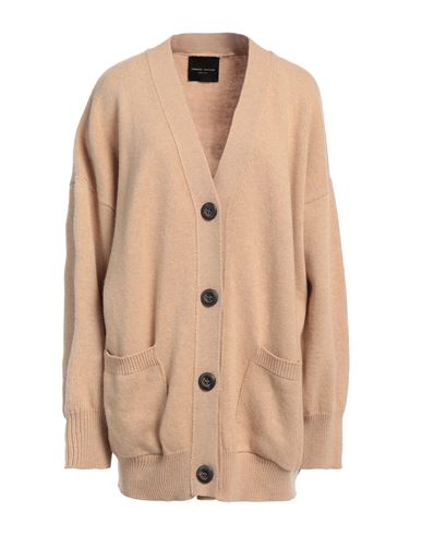 Shop Roberto Collina Woman Cardigan Camel Size S Merino Wool