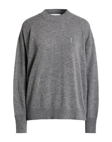Ermanno Firenze Woman Turtleneck Grey Size 8 Viscose, Polyamide, Wool, Cashmere In Gray
