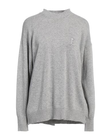Ermanno Firenze Woman Turtleneck Grey Size 10 Viscose, Polyamide, Wool, Cashmere