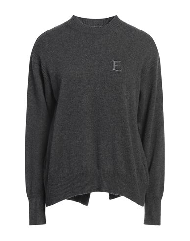 Ermanno Firenze Woman Turtleneck Lead Size 2 Viscose, Polyamide, Wool, Cashmere