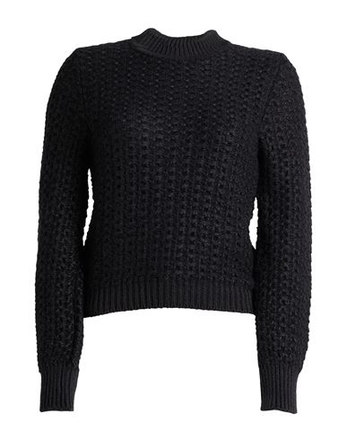 Alberta Ferretti Woman Sweater Black Size 8 Mohair Wool, Polyamide, Virgin Wool, Cotton In Black
