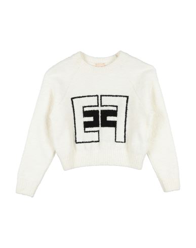 ELISABETTA FRANCHI ELISABETTA FRANCHI TODDLER GIRL SWEATER OFF WHITE SIZE 3 POLYACRYLIC, POLYAMIDE, WOOL, ALPACA WOOL,  
