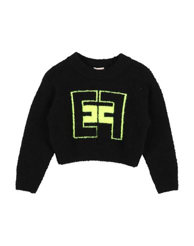 ELISABETTA FRANCHI ELISABETTA FRANCHI TODDLER GIRL SWEATER BLACK SIZE 4 POLYACRYLIC, POLYAMIDE, WOOL, ALPACA WOOL, ELAS 