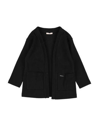 Liu •jo Toddler Girl Cardigan Black Size 7 Cotton, Polyamide In Black