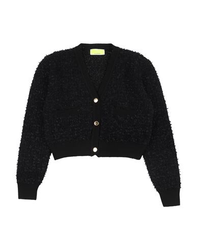 Elisabetta Franchi Toddler Girl Cardigan Black Size 4 Polyamide