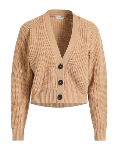 Peserico Woman Cardigan Camel Size 6 Cashmere In Brown
