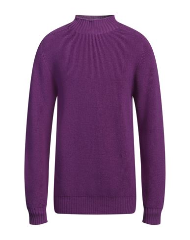 AMARANTO AMARANTO MAN TURTLENECK PURPLE SIZE L WOOL 