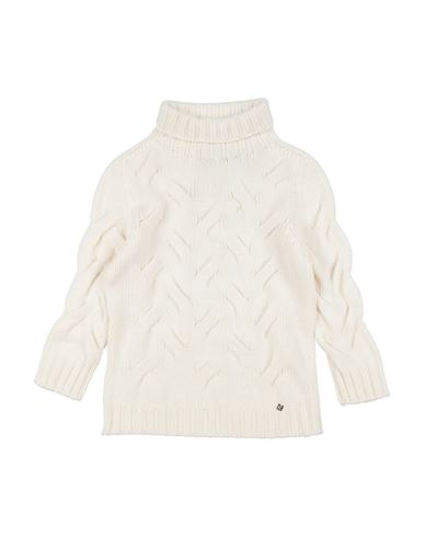Kocca Toddler Girl Turtleneck Cream Size 6 Acrylic, Polyamide, Wool, Alpaca Wool In White