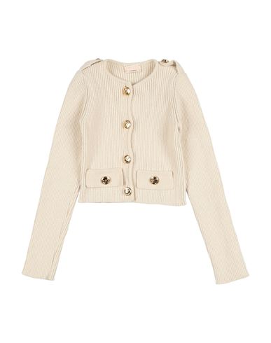 Elisabetta Franchi La Mia Bambina Toddler Girl Cardigan Sand Size 3 Polyester In Beige