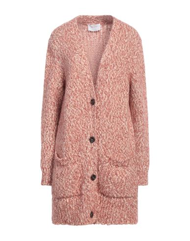 Daniele Fiesoli Woman Cardigan Brick Size S Wool, Nylon, Baby Alpaca Wool